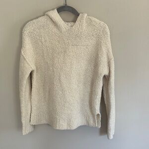 a new day Cream Textured Knit Pullover Hoodie